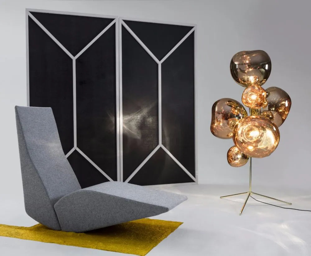 The Tom Dixon Melt Floor Lamp Gold Chandelier